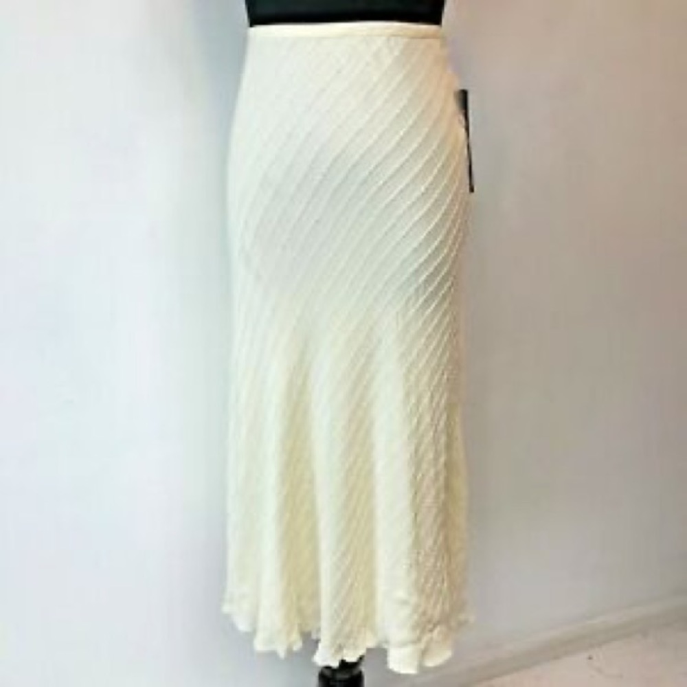 Lauren by Ralph Lauren Beaded Silk Skirt